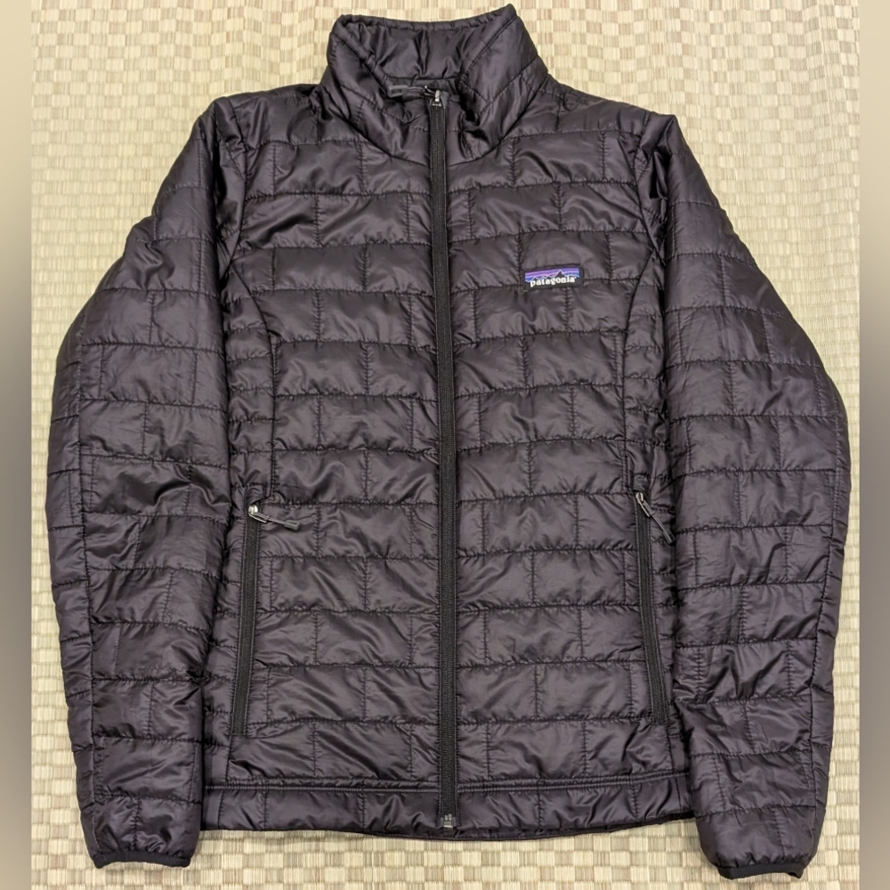 Patagonia Nanopuff Full Zip Jacket Black Women's Size Small